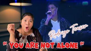 Rodrigo Teaser - YOU ARE NOT ALONE | TRIBUTO AO REI DO POP | #reactionvideo