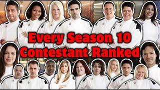 Hell's Kitchen - Ranking EVERY Season 10 Chef