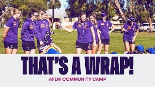That's a wrap! AFLW takes on community camp