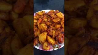 Potato fry recipe #shorts #youtubeshorts #easypotatofry #aloofry #spicyfood #potatorecipe