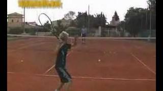 TENNIS LESSONS FOOTWORK PRACTICE 1 - CLASES DE TENIS: JUEGO DE PIES PRACTICA 1 -