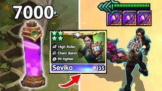 " 4 Star Sevika " 47K HP! - Total 7000 Stacks Chem-Baron Cash Out...!?