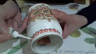 Роспись баночки для  кофе. Анна Соколова.