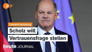 heute journal vom 06.11.2024 Scholz will Vertrauensfrage stellen, Trump kehrt ins Weiße Haus zurück