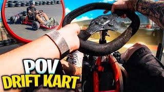 POV de KART 125cc no  KARTÓDROMO (Drift)