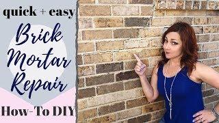 Crack in Brick Mortar Repair *Quick and Easy DIY*!