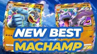 BEST NEW Machamp EX deck for Pokemon Pocket with Mythical Island