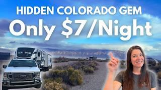 RV LIFE: $7 Budget RV Camping Near Great Sand Dunes National Park | No Reservations Needed