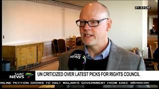 UN criticized over latest picks for Human Rights Council