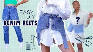 2 Easy DIY Jeans to Belts + 1 Surprise Twist!