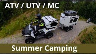 ATV / UTV / MC Sommer Camping / Summer Camping /Fjørsjøen / Polaris/ KTM / Camper trailer