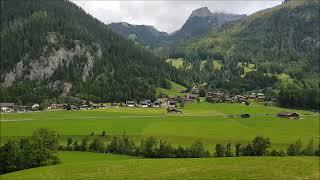 Arriving in Zweisimmen on a train from Montreux