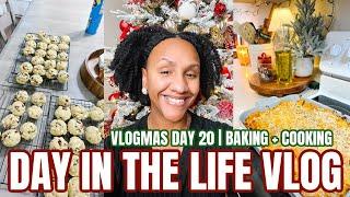 DAY IN THE LIFE VLOG | VLOGMAS DAY 20 | BAKING CHRISTMAS COOKIES | COOK WITH ME