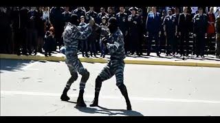 Combat Sambo being performed by Russian soldiers