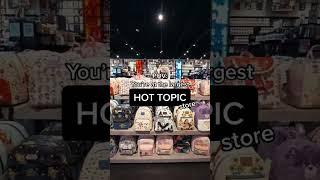 get in, we're going to the largest Hot Topic  #hottopic