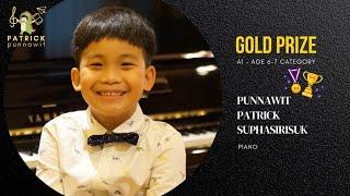 GOLD PRIZE | World Classical Music Awards Category : A1 (Age 6-7) | Patrick Punnawit