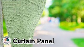 How to Crochet EASY Curtain Panel