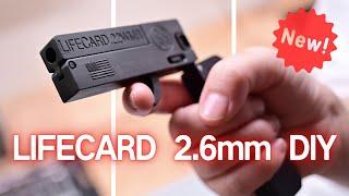 Life card.22 WMR Folding Pocket Pistol toy gun DIY Upcycled  cap gun 生命之卡