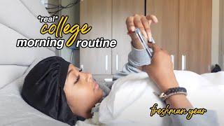 My Real School Morning Routine *college freshman* | LexiVee