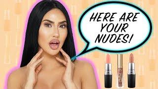 MY TOP 3 NUDE LIPSTICKS | BrittanyBearMakeup