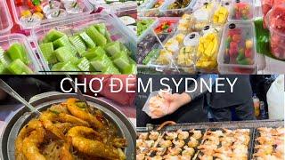 Tràn ngập món ngon bánh trái ở chợ đêm Sydney. #Sydneynightmarket #Draysonfamily #CuộcsốngÚc