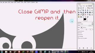 How to get back your toolbox back to default on GIMP