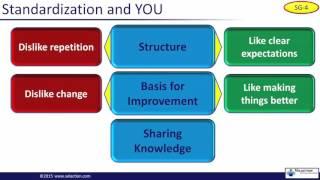 Using Standardization in Continuous Improvement