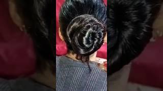 Beautiful hair style bun opening|#shorts #channuvlogs33 #longhair #hairstyleshorts #hairplay