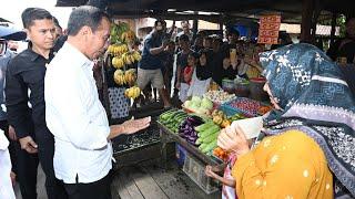 Presiden jokowi Cek Harga di Pasar Pata, Kab. Katingan, 26 Juni 2024