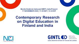 Contemporary Research on Digital Education in Finland and India