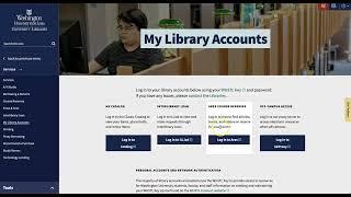 Overview of the Libraries’ Website