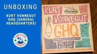 Unboxing the Kurt Vonnegut Board Game