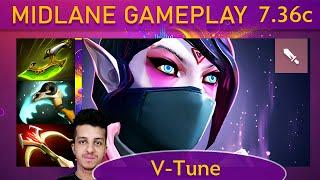  7.36c V-Tune Templar Assassin |KDA - 41 KP - 80%| Mid Gameplay - Dota 2 Top MMR