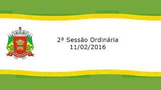 2ª Sessão Ordinária de 2016