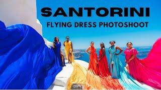 Behind The Scenes: SANTORINI Flying Dress Photoshoot