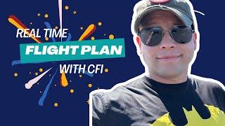 Flight plan in real time with CFI