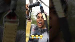 Guy Loses His Retainer on a Zip Line || ViralHog