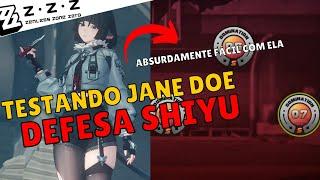 JANE DOE É A PERSONAGEM MAIS FORTE DE ZZZ - DEFESA SHIYU - ZENLESS ZONE ZERO