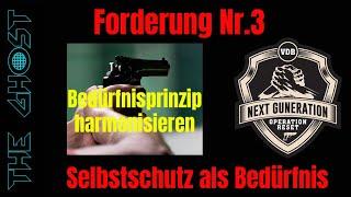 Selbstschutz als Bedürfnis I Bedürfnisprinzip harmonisieren #nextguneration