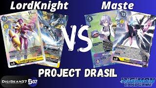 LordKnightmon VS Mastemon | Digimon Card Game | BT16 Beginning Observer