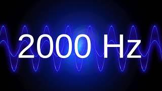 2000 Hz clean pure sine wave TEST TONE 2 khz frequency