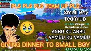 Pls pls pls Team up pls  Giving Dinner to small Boy  Anbu ku Anbu guys #madan #bgmilivetamil