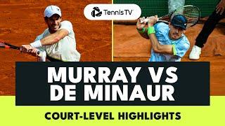 Andy Murray vs Alex De Minaur Court-Level Highlights | Monte Carlo 2023