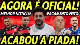 CLAUDINHO! AGORA É OFICIAL! ACABOU A PIADA! FLAMENGO FAZ PAGAMENTO À VISTA! EXCELENTE NOTÍCIA! E+