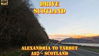 Alexandria to Tarbet along the A82 - Loch lomond - 4K Drive Scotland