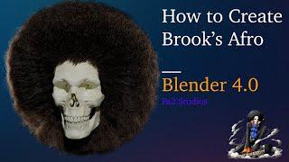How to Create an Afro in Blender | Blender 4.0 INTERMEDIATE