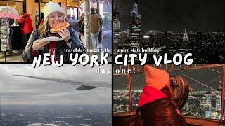 NEW YORK CITY VLOG | DAY ONE  travel day, target, joes pizza and the Empire State Building!