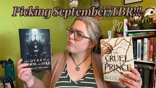 Pick My September TBR With Me! Picking with Prompts and a Wish List Jar!