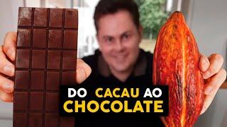 FAZENDO CHOCOLATE DO CACAU [PASSO A PASSO] | Processo Artesanal do Zero