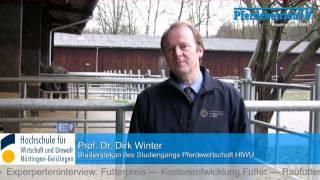 HfWU Experteninterview zum Thema "Futterpreise" (Prof. Dr. Dirk Winter)